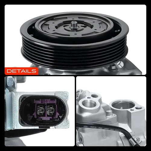 Miniatura 9 de A-Premium - Compresor de aire acondicionado de CA compatible con Audi A6 2006-2011, A6 Quattro 2008-2011, Q5 2009-2012, S4 2010-2012, S5 2010-2012