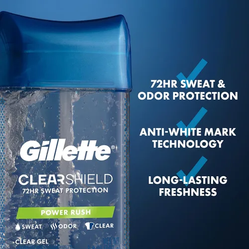 Miniatura 2 de Gillette Antitranspirante y desodorante para hombres, protección contra el sudor y el olor 72 horas, frescura de larga duración, tecnología