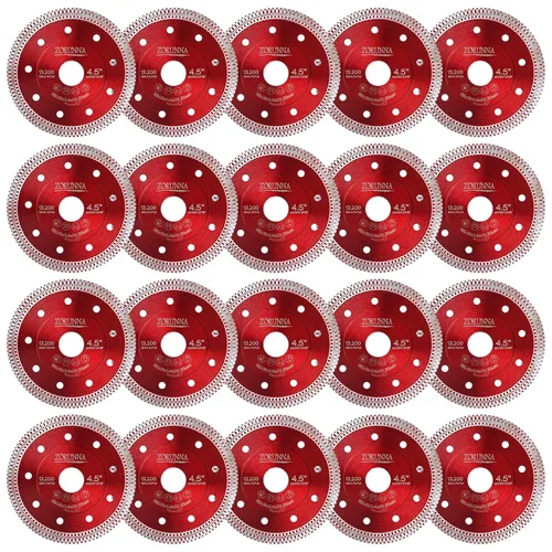 Miniatura 14 de ZORUNNA Hoja de diamante de 4 pulgadas para amoladora angular, hoja de sierra de azulejos súper fina para corte suave, 2 cuchillas de corte