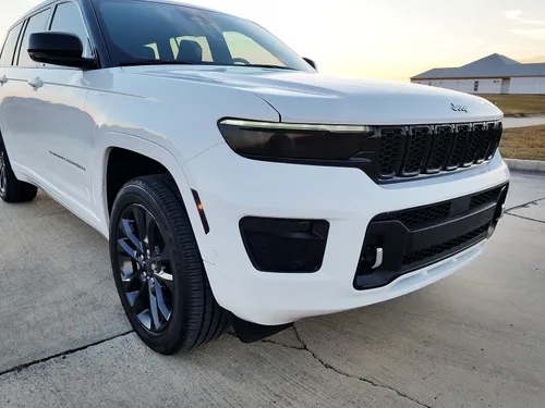 Miniatura 5 de SlickMod Tinte de humo de vinilo precortado para faros Jeep Grand Cherokee 2022-2023 (20% humo oscuro, 1. faro)