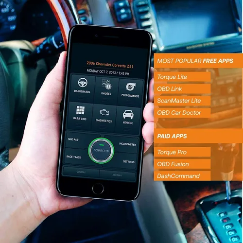 Miniatura 3 de Lector inalámbrico de códigos OBD2 para autos KOBRA. Herramienta lectora [versión mejorada] se conecta a través de Wifi con cualquier dispositivo