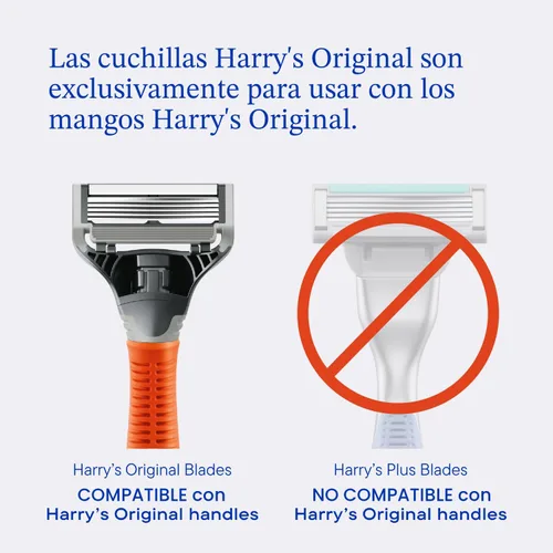 Miniatura 3 de Harry's Cuchillas de afeitar originales para hombres, 10 unidades, cartuchos de repuesto de hoja de afeitar de primera calidad, ingeniería alemana