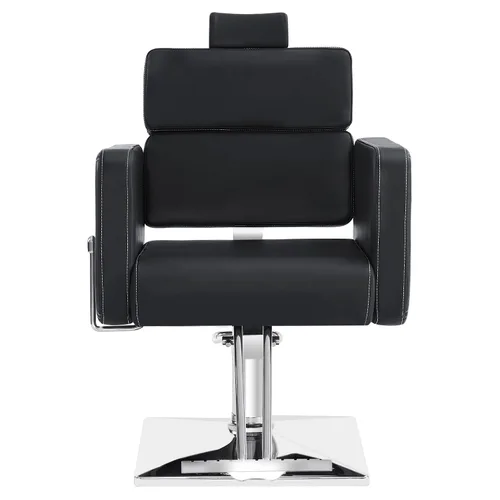 Miniatura 9 de BarberPub Silla de peluquería hidráulica clásica reclinable, ajustable, estilo de salón de belleza, silla de spa 2065 (negro)