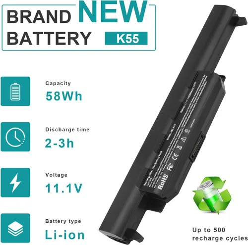 Miniatura 3 de Fancy Buying A32-K55 - Batería para portátil ASUS A33-K55 A41-K55 A45 A55 A75 F45 F55 F75 K45 K55 K75 R400 R403 R500 R503 R700 R704 U. 57 x 4 38 ES