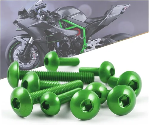 Miniatura 4 de Complete Fairing Bolts Screw Compatible with Versys 650 Compatible with Ninja 650R 1000 Z750 Z1000 ZZR600 ZX6R ZX7R ZX9R ZX10R ZX12R ZX14R