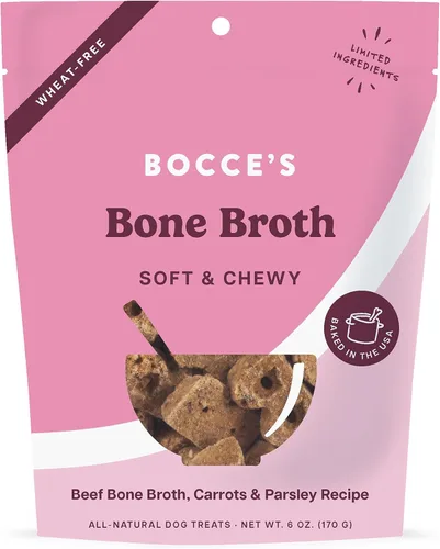 Miniatura 12 de Bocce's Bakery Golosinas horneadas Say Moo para perros, golosinas diarias sin trigo, hechas con ingredientes reales, horneadas en los Estados