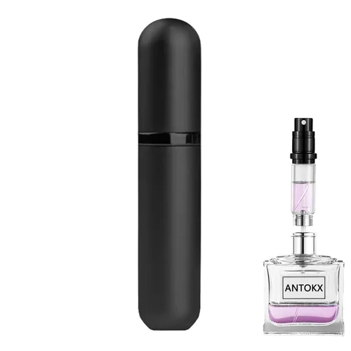 ATOMIZADOR DE PERFUME PORTÁTIL DE VIAJE ANTOKX - Atomizador de Perfume de 5ML, Estuche de Bomba de Aroma, Vaporizador de Perfume Portátil a Prueba