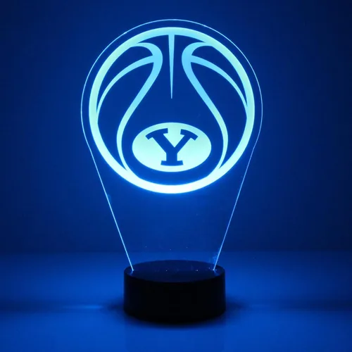 Miniatura 19 de Lámpara de luz nocturna personalizada de la Universidad de Missouri (Mizzou) Tigers con bola de baloncesto y logotipo, letrero LED con control