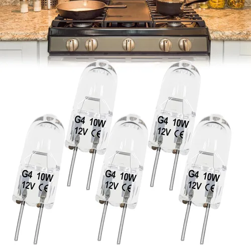 Miniatura 8 de Bombilla LED de vidrio G8 para microondas equivalente a 50 W, 130 V, 5 W, 500 lm, luz blanca diurna, compatible con campana de microondas GE Samsung