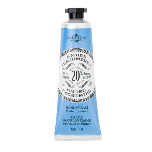 La Chatelaine - Crema de manos 20% manteca de karité, tamaño de viaje, aceite de argán orgánico, hidratante, nutritivo, reparador, extra rico, no