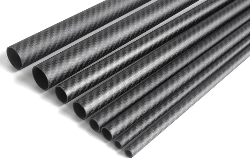 Miniatura 3 de 4 tubos de fibra de carbono de 0.394 in de 0.394 in x 0.315 in x 12.992 in, disponible de 6/8/12/14/0.630 in, acabado mate envuelto en rollo 3K