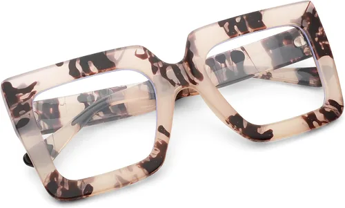Miniatura 33 de Pro Acme Gafas de bloqueo de luz azul, marcos cuadrados grandes, anteojos falsos para mujer