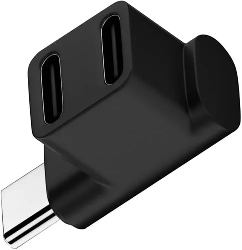 Miniatura 11 de 10Gbps USB3.0 tipo C macho a OTG dual tipo-A y tipo-C hembra divisor de alimentación y datos con ángulo compatible con Steam Deck portátil