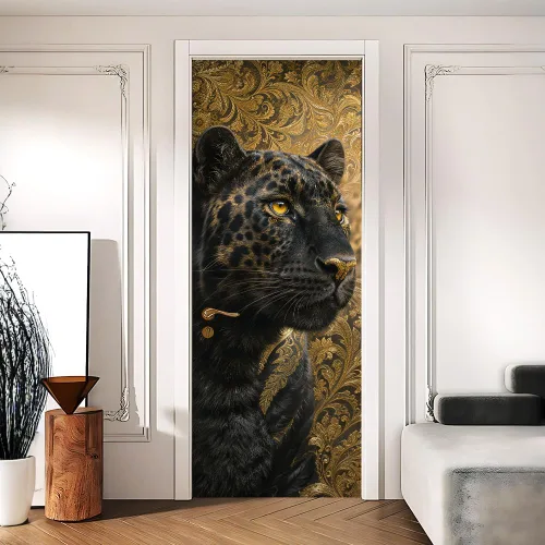 Miniatura 30 de Enchanted Secret - Mural para puerta de jardín, despegar y pegar, cubiertas decorativas de puerta de arco floral talladas vintage, adhesivo