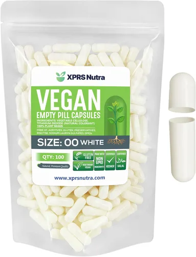 Miniatura 11 de XPRS Nutra Cápsulas vacías de tamaño 00 – 100 cápsulas veganas vacías – Pastillas vacías vegetarianas – Relleno de cápsulas vegetales DIY