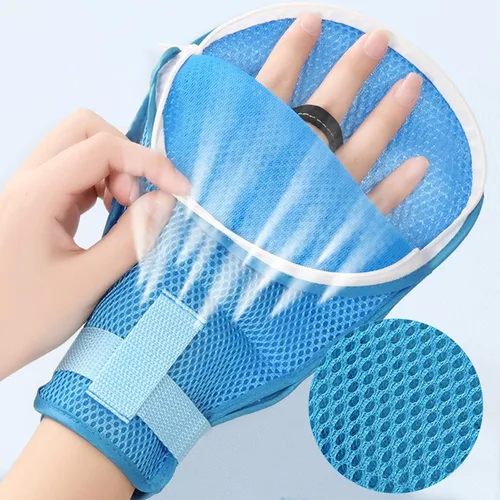 Miniatura 4 de Restricciones de manos para pacientes ancianos con demencia, guantes de retención para demencia, producto para ancianos, guantes médicos, guantes