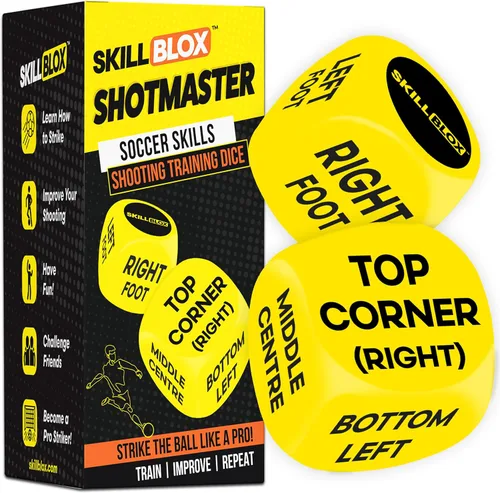 Skill Blox Regalo de fútbol para niños - Dados de entrenamiento de tiro ShotMaster - Divertido juego de entrenamiento de tiro de fútbol para niños,