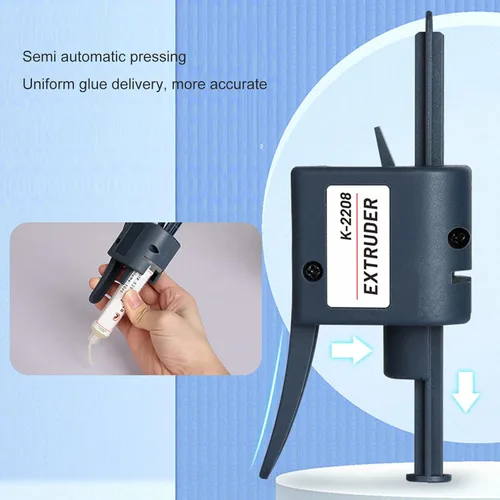 Miniatura 8 de Extrusora de pasta de soldadura K2208 con boquillas de 0.051 in, dispensador de pegamento de flujo de soldadura semiautomático portátil