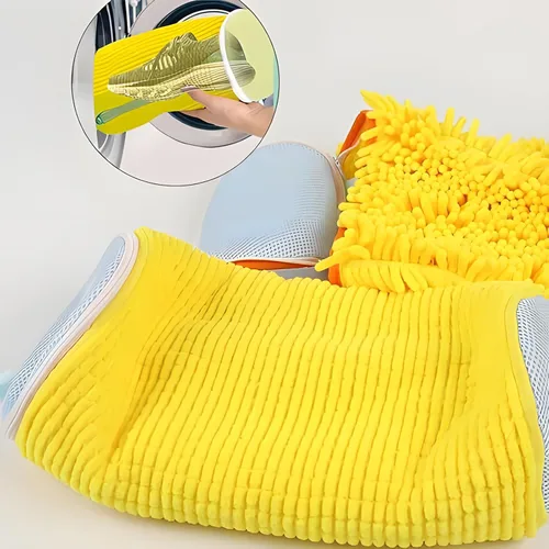 Miniatura 9 de Bolsa para lavadora de zapatos Sole suds Magic Bag Bolsa de lavandería para zapatos (2 piezas, amarillo)