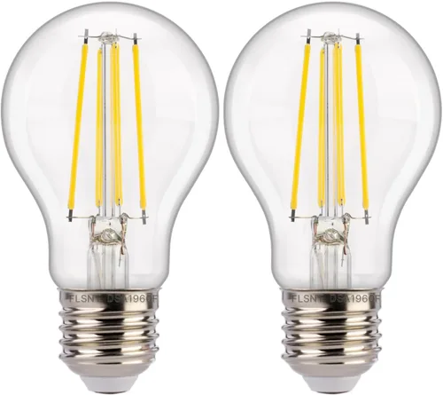 Miniatura 17 de FLSNT Foco Sensor de Atardecer a Amanecer para Exterior A19 LED, 5000K Luz Diurna, 7W (equivalente a 60W), 800LM, Base E26 de Filamento Vintage, 60w