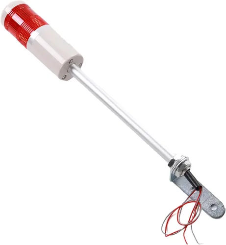 Othmro 1 unids bombilla de advertencia industrial señal torre lámpara plástico piezas electrónicas siempre en luz sin sonido rojo 24 V 3 W 24V 3W