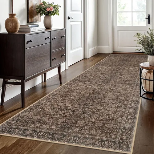 Miniatura 78 de SIILOOM Alfombra antideslizante de pasillo moderna de 2 x 5, súper suave, para pasillos, decoración para cocina, alfombras para pasillos sin 2-Verde