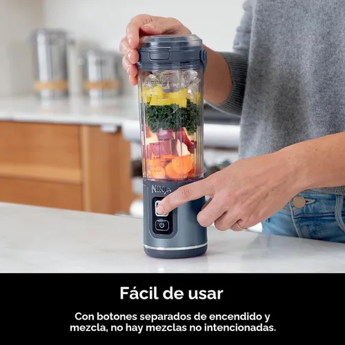 Miniatura 4 de Ninja BC151NV Blast - Licuadora portátil, inalámbrica, recipiente de 18 oz., licuadora personal para batidos y smoothies, sin BPA, tapa a prueba