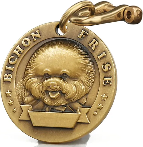 Miniatura 26 de Etiqueta de perro retro de cobre puro tridimensional con estampado de mascotas en relieve, etiquetas personalizadas para mascotas, etiquetas