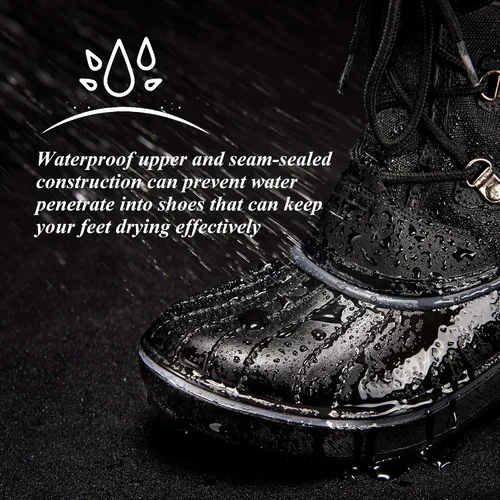 Miniatura 3 de ALEADER - Botas de nieve de invierno con forro de piel sintética para mujer