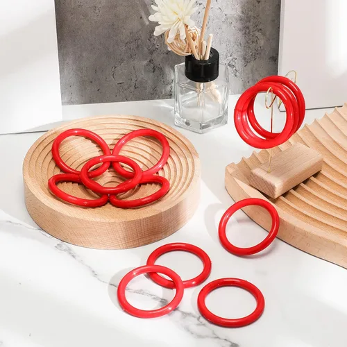 Miniatura 7 de 12 anillos pequeños de lanzamiento de anillos para botellas, anillos de carnaval de plástico de 2.1 pulgadas, aro de lanzamiento de vino, pequeños