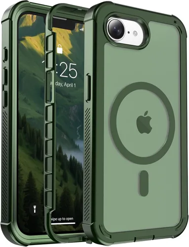 Miniatura 124 de jaroco - Funda magnética compatible con MagSafe para iPhone 11 de 6.1 pulgadas; protección de grado militar contra caídas, de doble capa