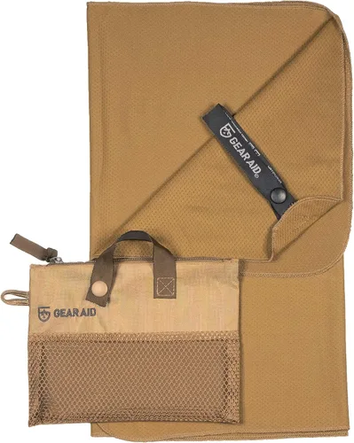 GEAR AID Toalla de enfriamiento de acción rápida para fitness, deportes y exteriores, 15 x 36 pulgadas, Coyote