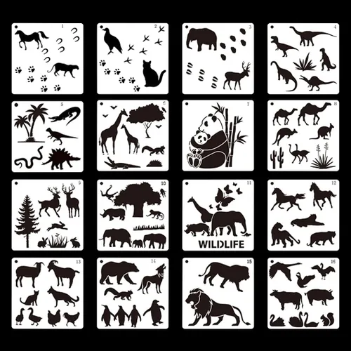 Miniatura 9 de Rolin Roly 16 plantillas de pintura de mandala, plantillas de dibujo reutilizables para arte de pared de piedra, rocas y suelo, suministros