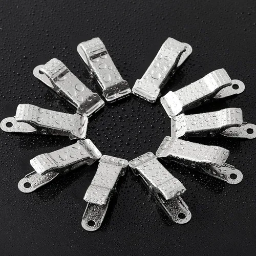 Miniatura 7 de 6 piezas de abrazaderas mini de metal, abrazadera de resorte mini, clips de cocodrilo de aligátor de 1/2 pulgada de ancho para trabajo, mordaza