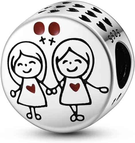 Miniatura 18 de MULA - Dijes de plata de ley 925 para pulseras y collares, colgantes de letras para la familia, cuentas de viaje en avión, dijes de árbol