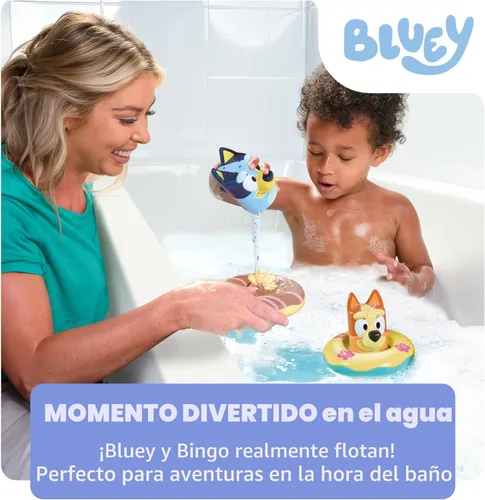 Miniatura 4 de TOMY Toomies Splash & Float Bingo and Bluey Water Toys - Juego de baño y piscina 2 en 1 para niños pequeños con tazas de verter y ruedas de agua, a