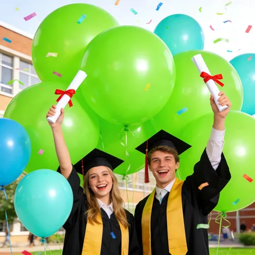 Miniatura 7 de 32 globos grandes de color verde claro de 18 pulgadas, globos redondos de látex grandes para decoración de cumpleaños y boda. C15-verde claro