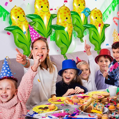 Miniatura 4 de Shappy 20 globos de maíz con temática de frutas de 28 pulgadas, globos de aluminio para decoración de maíz, globos de aluminio para cumpleaños, baby