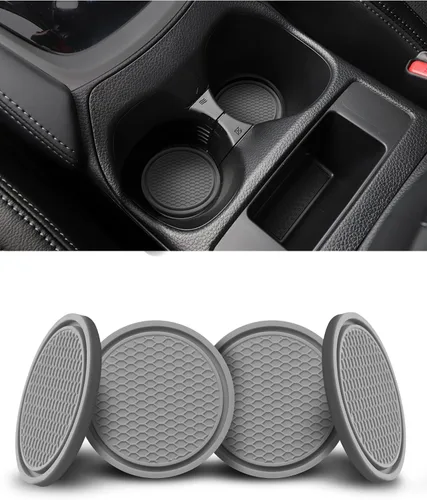 Miniatura 8 de 4 paquetes de posavasos para coche, portavasos universales con bandera americana de silicona antideslizante, accesorios para el interior del coche