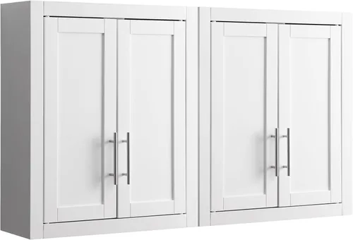 Miniatura 15 de Crosley Furniture Savannah Armario de almacenamiento para baño montado en la pared con estantes para medicinas, Gris