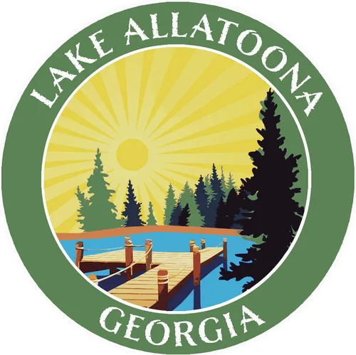 Miniatura 7 de Lake Dock – Lago Allatoona – Georgia 3.5 pulgadas Ventana Coche Camión Pegatina Vacaciones Aventura Tema Novedad Apliques Verde Oscuro
