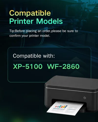 Miniatura 2 de Paquete múltiple de cartuchos de tinta de repuesto remanufacturados para impresora WF-2860 XP-5100 (2 negro, cian, magenta, amarillo)