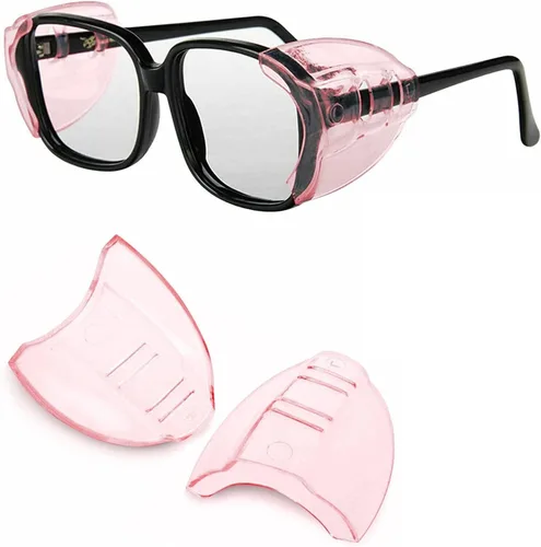 1 juego de gafas de seguridad laterales protectores laterales flexibles y ligeros para correr, ciclismo, deportes al aire libre, escudo contra el