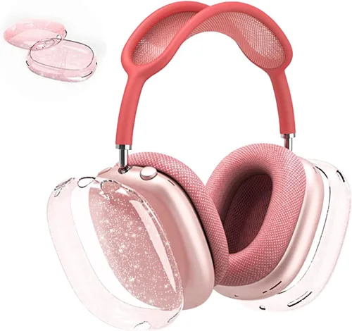 Miniatura 12 de Aircawin Funda transparente para AirPods Max, funda transparente a prueba de golpes para Airpods Max, funda protectora de TPU suave antiarañazos,