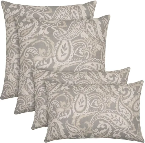 Miniatura 22 de RSH DECOR: Sunbrella Lumbar & Square Pillows Set of 4 20" x 12" & 17" x 17" Water & Fade-Resistant Fabric Outdoor Throw Pillows for Patio