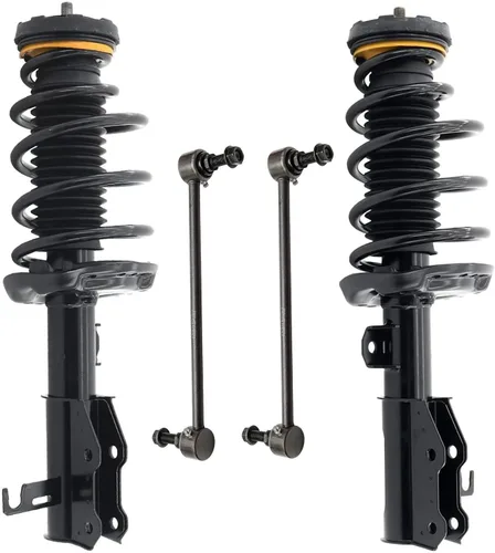 Miniatura 66 de Detroit Axle - Kit de puntales delanteros 2WD para Ford F-150 2005-2008 Lincoln Mark LT 2005-2008, 2 puntales con muelle helicoidal, 2 enlaces