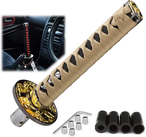 Miniatura 27 de EZAUTOWRAP Espada Samurai 5.9 pulgadas., 10cm, Negro Blanco