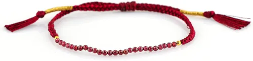 Miniatura 3 de Thecraftman - Pulsera trenzada de cuentas naturales, cristales energéticos, regalo para ella, pulsera de protección de hilo trenzado de mano