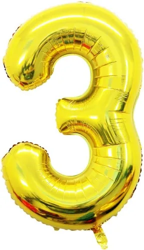 Miniatura 3 de Goer, conjunto de globos de papel aluminio para decoraciones de cumpleaños, globos de las letras de feliz cumpleaños y de números Oro