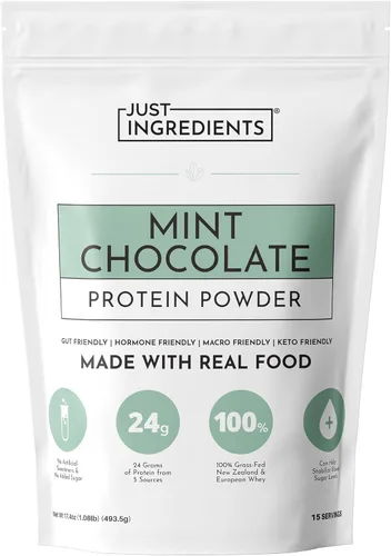 Miniatura 28 de Proteína en polvo de chocolate – Mezcla de 30 porciones con suero de leche 100% alimentado con pasto y proteínas vegetales orgánicas – rico sabor a